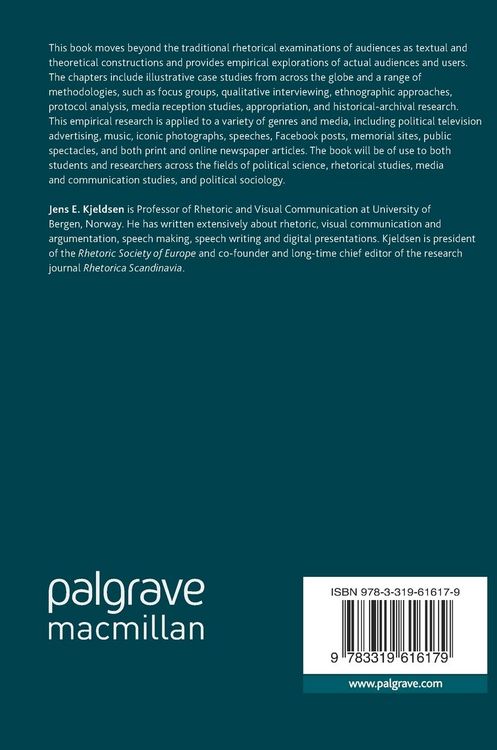 Produktbild: Rhetorical Audience Studies and Reception of Rhetoric