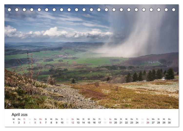 Produktbild: Naturerlebnis im Biosph&auml;renreservat Rh&ouml;n (Tischkalender 2026 DIN A5 quer), CALVENDO Monatskalender