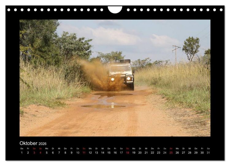 Produktbild: Land Rover Defender - Unterwegs in Afrika (Wandkalender 2026 DIN A4 quer), CALVENDO Monatskalender