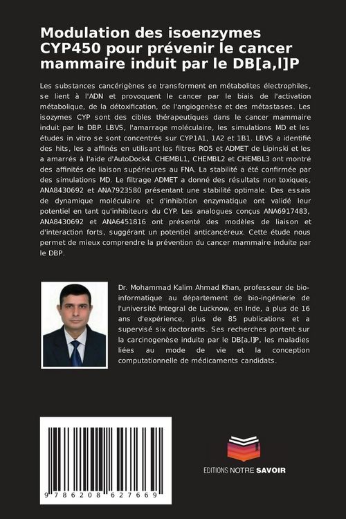 Produktbild: Modulation des isoenzymes CYP450 pour pr&eacute;venir le cancer mammaire induit par le DB[a,l]P