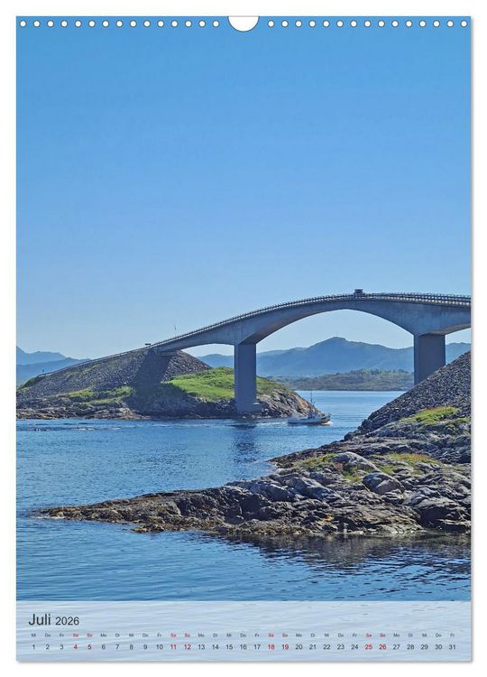Produktbild: Unterwegs in Norwegen - Mit dem Wohnmobil an sch&ouml;nen Orten verweilen (Wandkalender 2026 DIN A3 hoch), CALVENDO Monatskalender