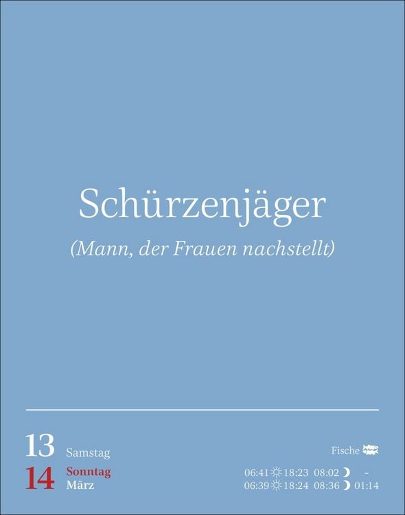 Produktbild: Duden Vergessene Wortsch&auml;tze Tagesabrei&szlig;kalender 2027