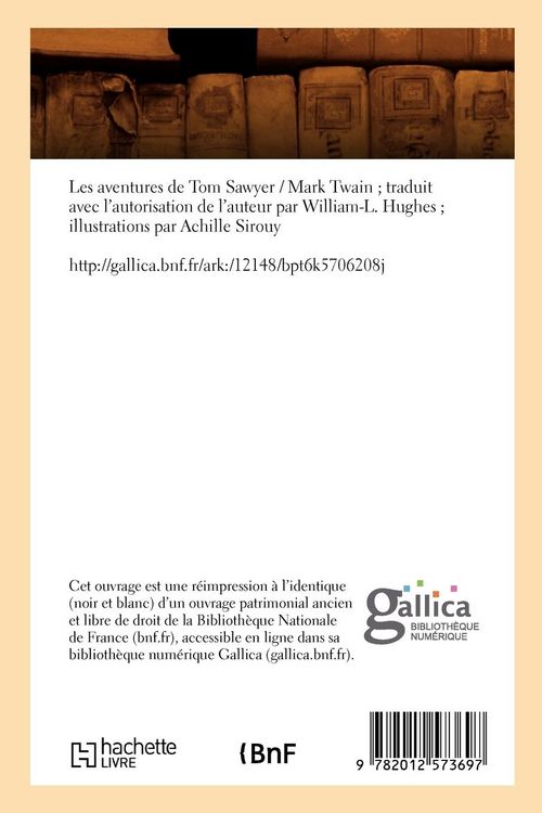 Produktbild: Les aventures de Tom Sawyer (&Eacute;d.1884)