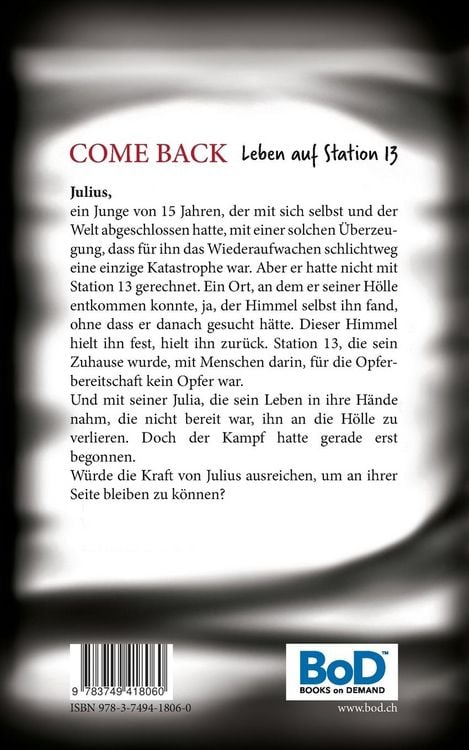 Produktbild: COME BACK - Leben auf Station 13