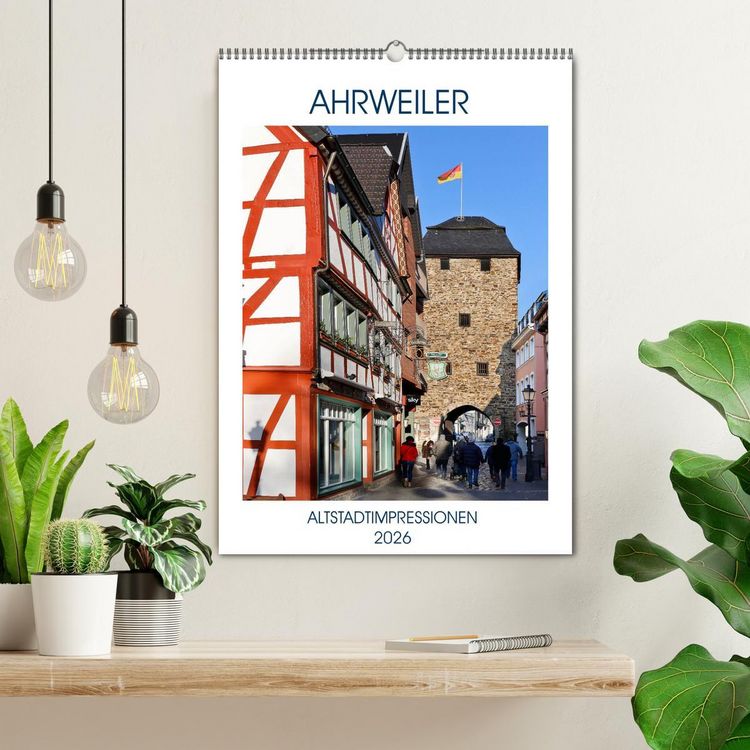 Produktbild: AHRWEILER - ALTSTADTIMPRESSIONEN (Wandkalender 2026 DIN A2 hoch), CALVENDO Monatskalender