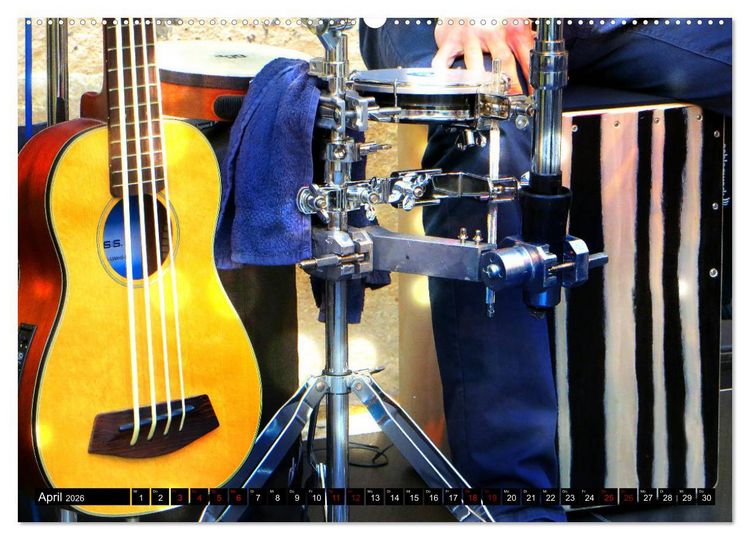 Produktbild: Percussion - Rhythmus im Blut (Wandkalender 2026 DIN A2 quer), CALVENDO Monatskalender