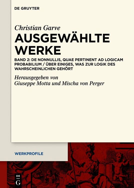Produktbild: De nonnullis, quae pertinent ad Logicam probabilium / &Uuml;ber einiges, was zur Logik des Wahrscheinlichen geh&ouml;rt