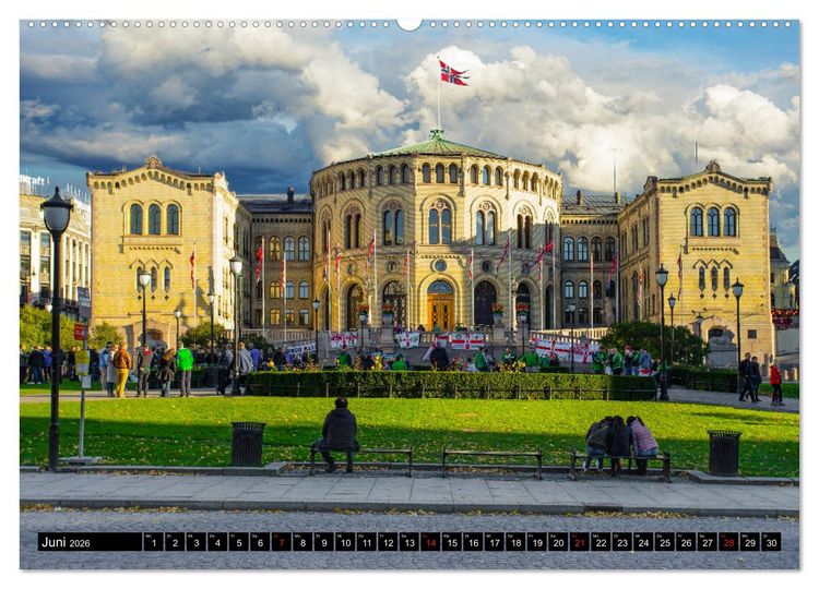 Produktbild: Oslo Impressionen (hochwertiger Premium Wandkalender 2026 DIN A2 quer), Kunstdruck in Hochglanz