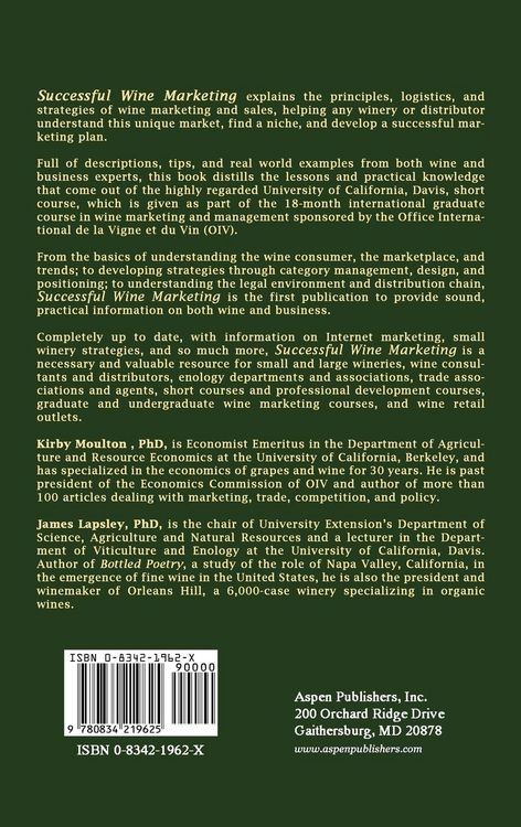 Produktbild: Successful Wine Marketing