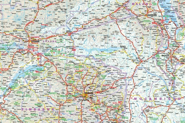 Produktbild: Reise Know-How Landkarte S&uuml;dliches Afrika (1:2.500.000)