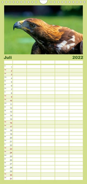Produktbild: Familienplaner Tiere des Waldes (Wandkalender 2022 , 21 cm x 45 cm, hoch)