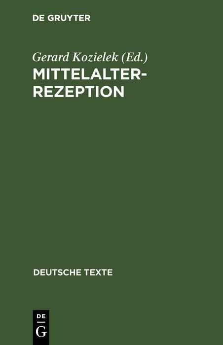 Produktbild: Mittelalterrezeption