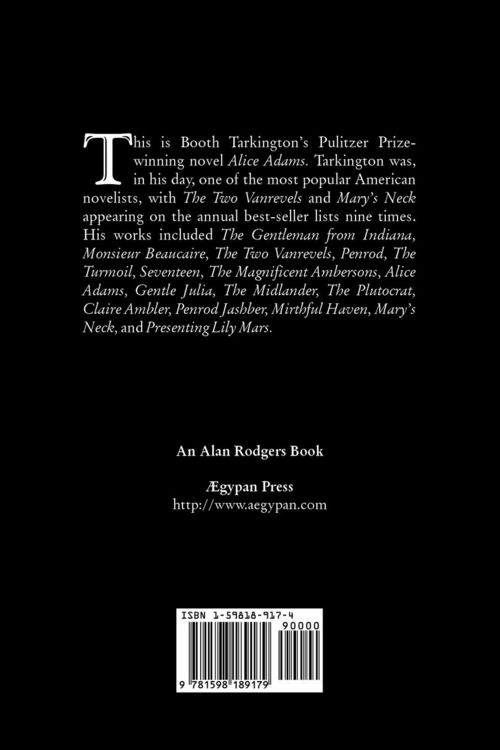 Produktbild: Alice Adams by Booth Tarkington, Fiction, Classics, Literary