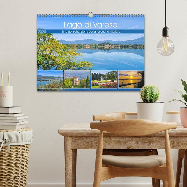 Produktbild: Lago di Varese - Eine der sch&ouml;nsten Seenlandschaften Italiens (Wandkalender 2026 DIN A3 quer), CALVENDO Monatskalender
