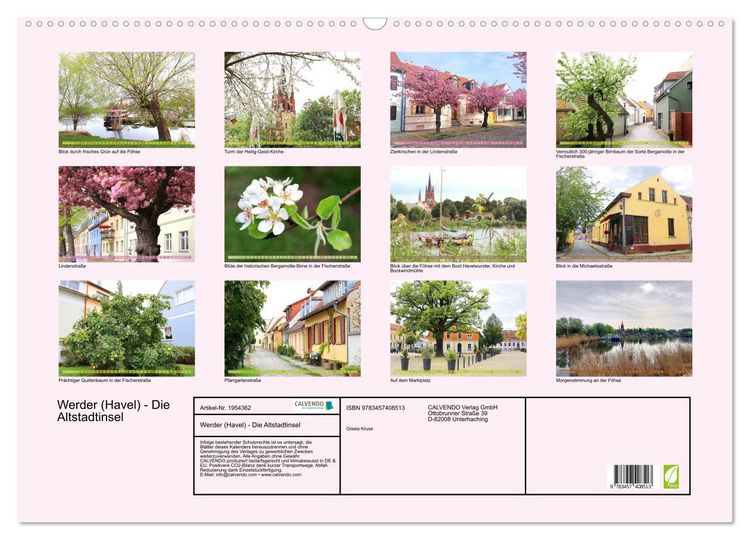 Produktbild: Werder (Havel) - Die Altstadtinsel (Wandkalender 2026 DIN A2 quer), CALVENDO Monatskalender