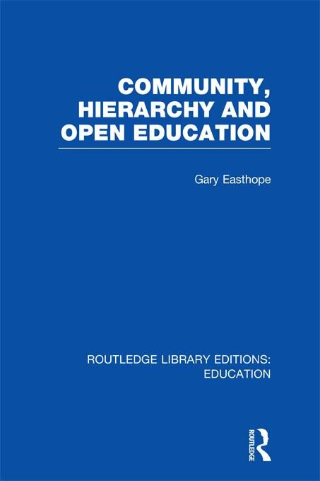 Produktbild: Community, Hierarchy and Open Education (RLE Edu L)