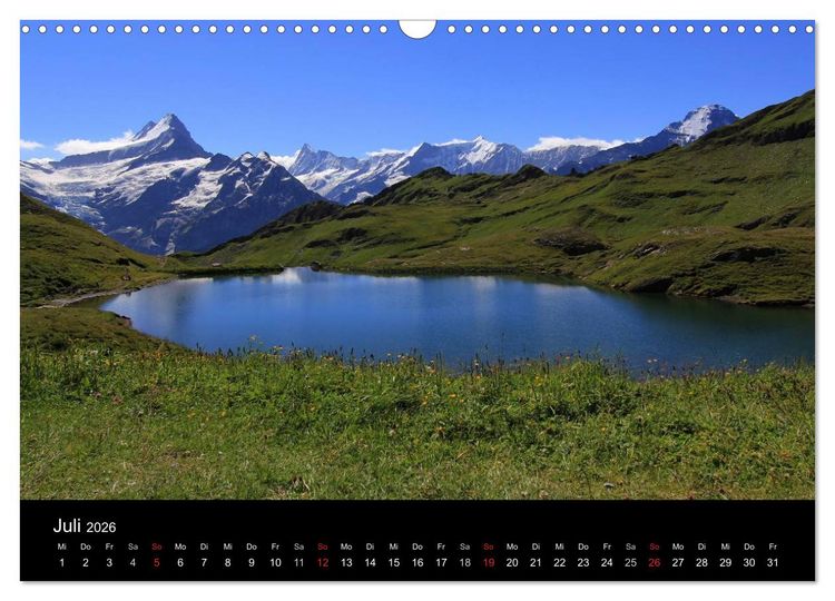 Produktbild: Berner Oberland (Wandkalender 2026 DIN A3 quer), CALVENDO Monatskalender