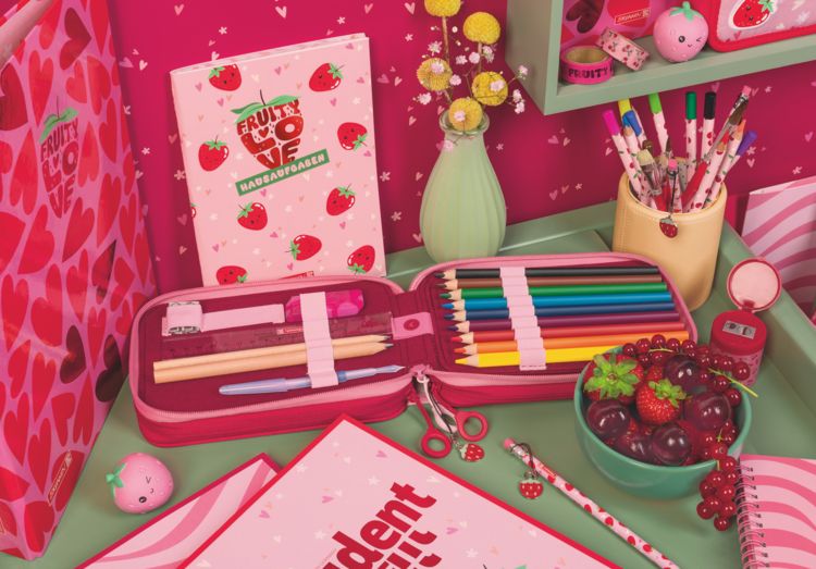 Produktbild: Brunnen Aufgabenheft A5 48Bl. Fruity Love