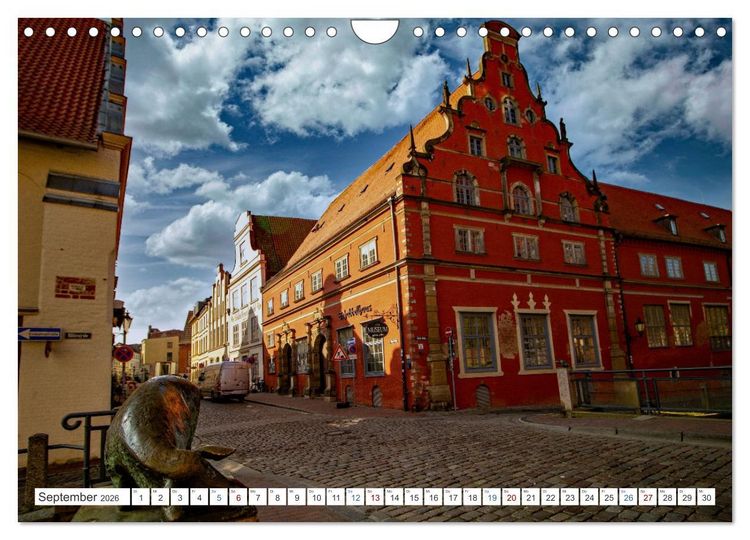 Produktbild: Wismar - Die Ostseeperle unter den deutschen Hansest&auml;dten (Wandkalender 2026 DIN A4 quer), CALVENDO Monatskalender