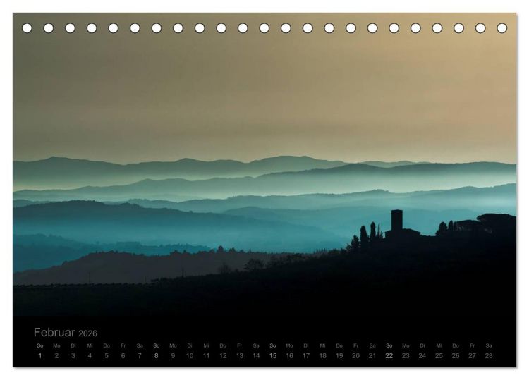 Produktbild: &ndash; Magie des Lichtes &ndash; TOSKANA (Tischkalender 2026 DIN A5 quer), CALVENDO Monatskalender