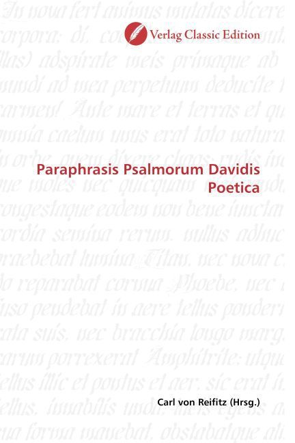 Produktbild: Paraphrasis Psalmorum Davidis Poetica