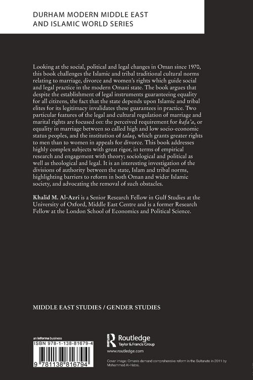 Produktbild: Social and Gender Inequality in Oman