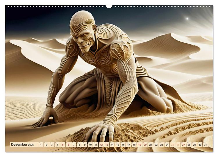 Produktbild: Sandige Visionen (Wandkalender 2026 DIN A2 quer), CALVENDO Monatskalender