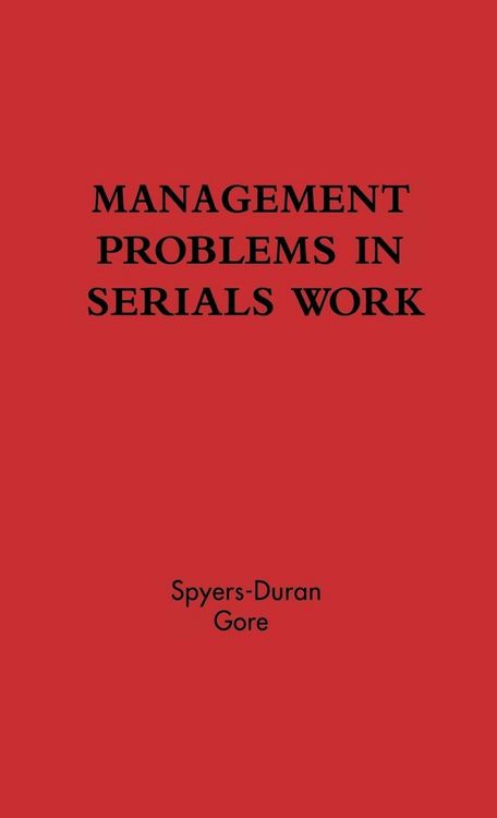 Produktbild: Management Problems in Serials Work.