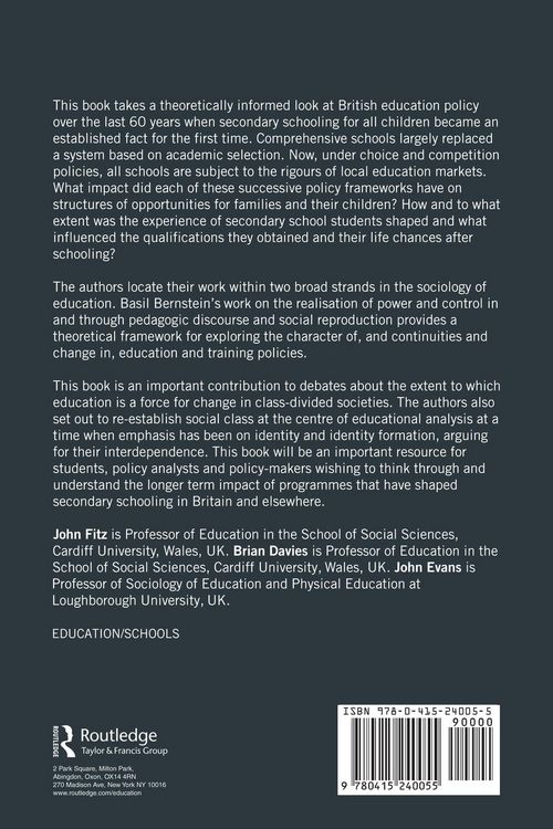 Produktbild: Education Policy and Social Reproduction