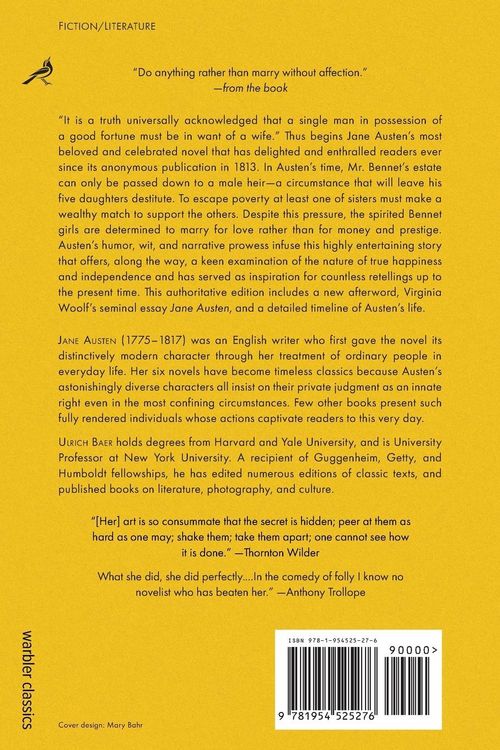 Produktbild: Pride and Prejudice (Warbler Classics)