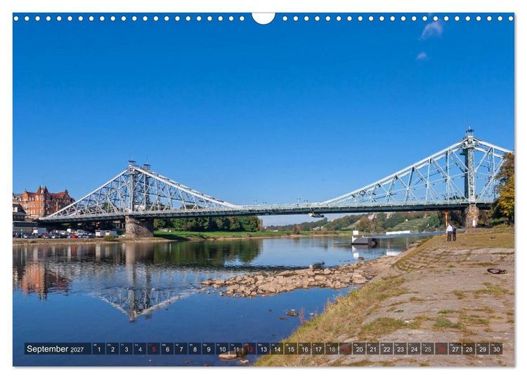 Produktbild: Dresden, ein Jahr an der Elbe (Wandkalender 2027 DIN A3 quer), CALVENDO Monatskalender