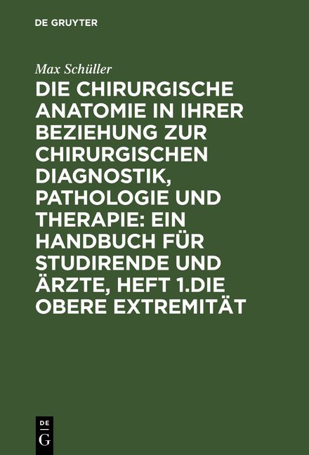 Produktbild: Die obere Extremit&auml;t
