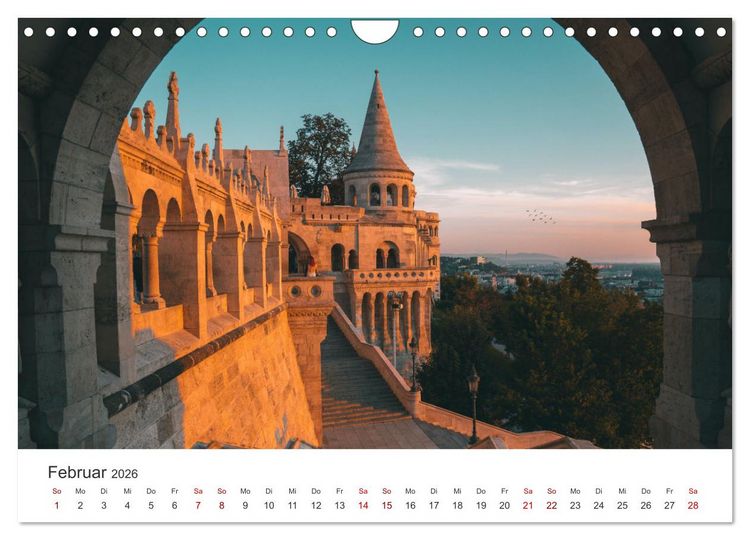 Produktbild: Budapest - Ungarns einzigartige Hauptstadt an der Donau. (Wandkalender 2026 DIN A4 quer), CALVENDO Monatskalender