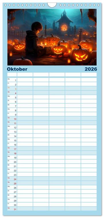 Produktbild: Familienplaner 2026 - Magie der Kindheit mit 5 Spalten (Wandkalender, 21 x 45 cm) CALVENDO