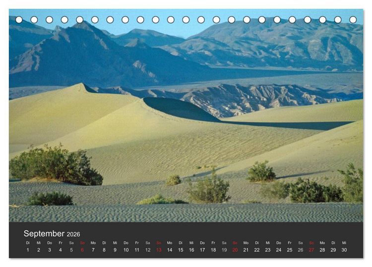Produktbild: W&uuml;sten, wilde Sch&ouml;nheiten (Tischkalender 2026 DIN A5 quer), CALVENDO Monatskalender