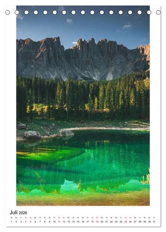 Produktbild: Alpenblicke - Ein Jahr in den Alpen (Tischkalender 2026 DIN A5 hoch), CALVENDO Monatskalender