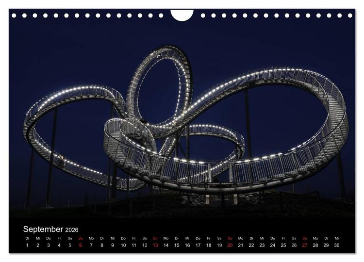 Produktbild: Impressionen Ruhrgebiet bei Nacht (Wandkalender 2026 DIN A4 quer), CALVENDO Monatskalender