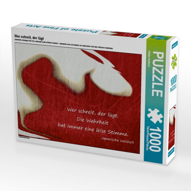 Produktbild: CALVENDO Puzzle Wer schreit, der l&uuml;gt | 1000 Teile Lege-Gr&ouml;&szlig;e 64x48cm Foto-Puzzle f&uuml;r gl&uuml;ckliche Stunden
