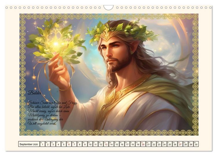 Produktbild: Nordische Mythen (Wandkalender 2026 DIN A3 quer), CALVENDO Monatskalender