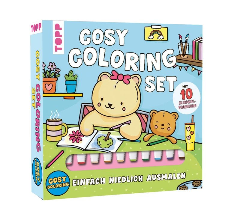 Produktbild: Cosy Coloring Ausmalset - Einfach niedlich ausmalen