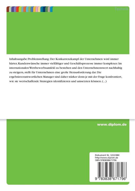 Produktbild: Die Verbindung von Balanced Scorcard und Shareholder Value Management am Beispiel von Ryanair
