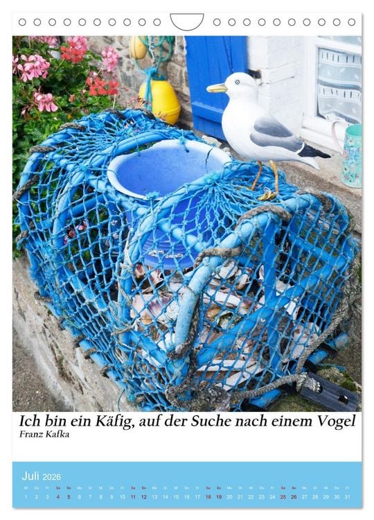 Produktbild: Die Farben blau (Wandkalender 2026 DIN A4 hoch), CALVENDO Monatskalender