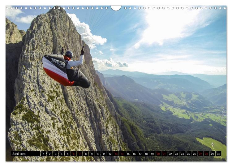 Produktbild: Paragliding - unvergessliche Momente erleben (Wandkalender 2026 DIN A3 quer), CALVENDO Monatskalender