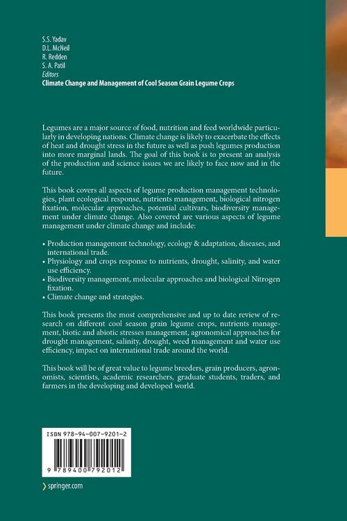 Produktbild: Climate Change and Management of Cool Season Grain Legume Crops