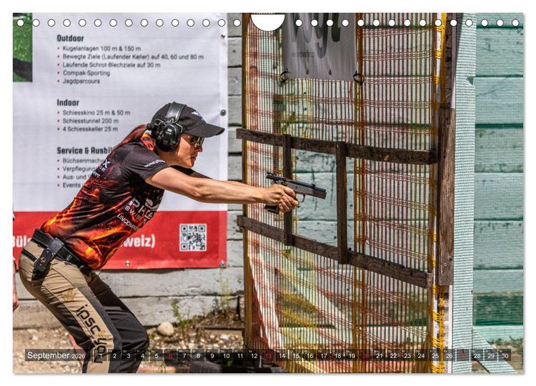 Produktbild: IPSC - Dynamischer Schie&szlig;sport (Wandkalender 2026 DIN A4 quer), CALVENDO Monatskalender