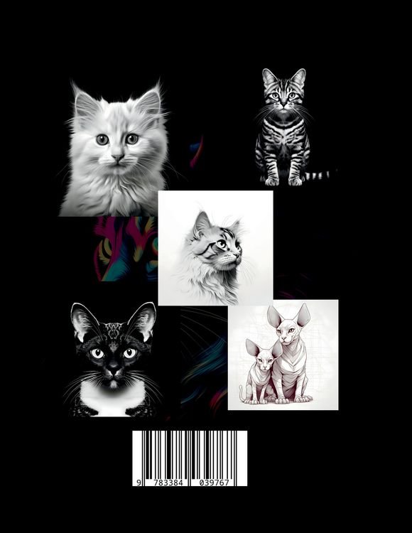 Produktbild: Katzen Malbuch &bdquo;Fotorealistisch&ldquo;.