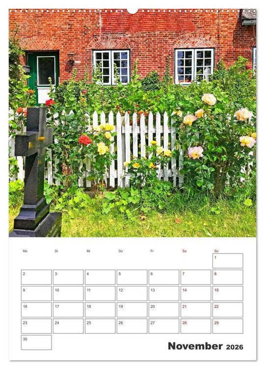 Produktbild: Hallig Hooge - Reiseplaner (Wandkalender 2026 DIN A2 hoch), CALVENDO Monatskalender