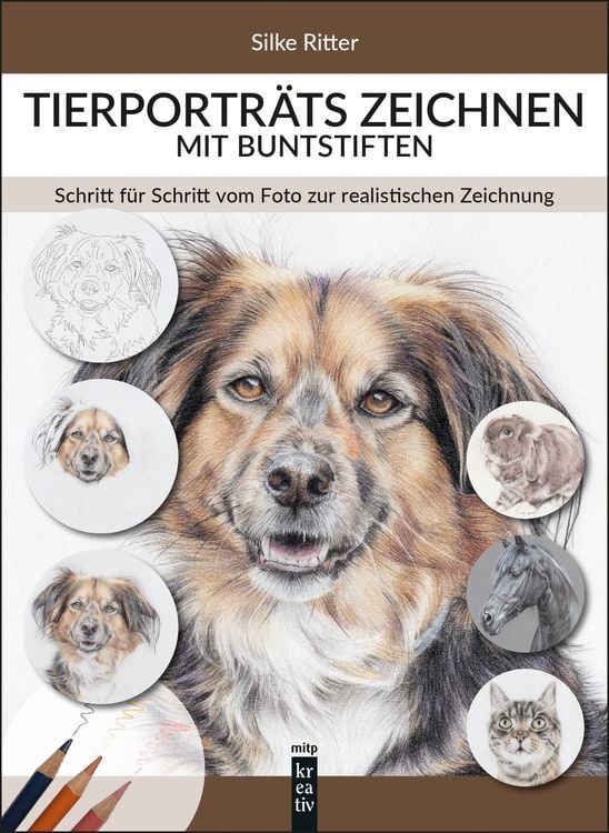 Produktbild: Tierportr&auml;ts zeichnen mit Buntstiften