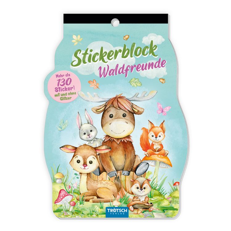 Produktbild: Tr&ouml;tsch Stickerblock Waldfreunde