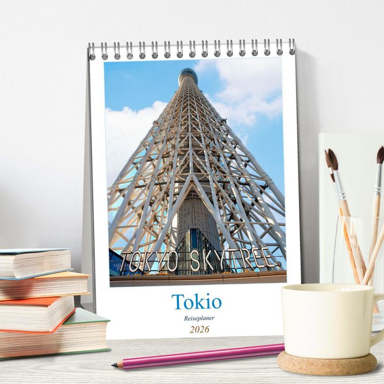 Produktbild: Tokio - Reiseplaner (Tischkalender 2026 DIN A5 hoch), CALVENDO Monatskalender